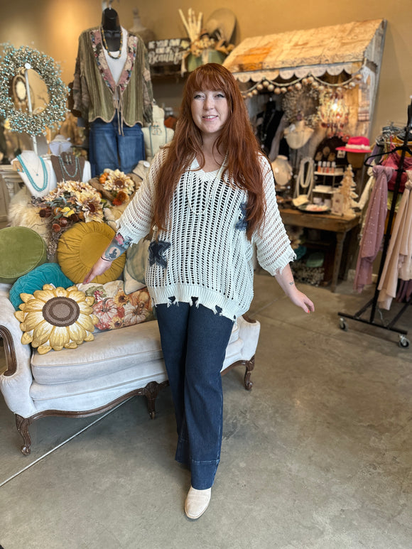 Star Crochet Sweater