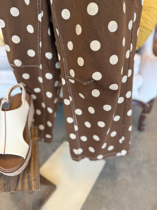 Mocha Mousse Polka Dot Pant