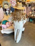 Daisy Linen Top in Sand