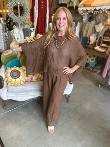 Pecan Linen Set