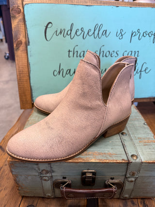 Corkys Vanish Bootie in Espresso Crinkle or Cream