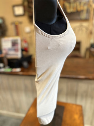 Built In Bra Tank Top in Black or Sand