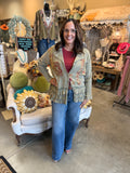 Ruffle Patchwork Jacket
