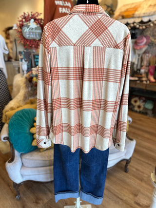 Rust Plaid Flannel