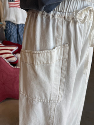 White Twill Pant