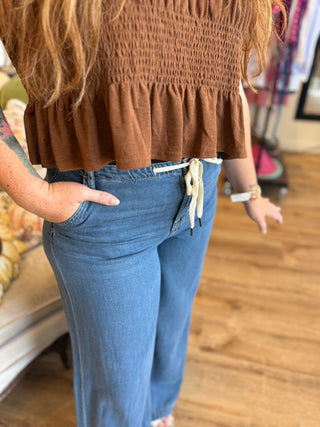 Hidden Drawstring Trouser Jean