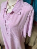 Black or Pink Mineral Washed Tencil Shirt Dress