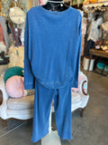 Denim Terry Knit Set