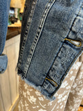 KanCan Frayed Denim Jacket in Dark Denim or Taupe Color