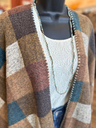 Mocha Plaid Cape