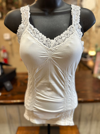Lace Corset Cami in Almond, Ivory, Khaki or Black