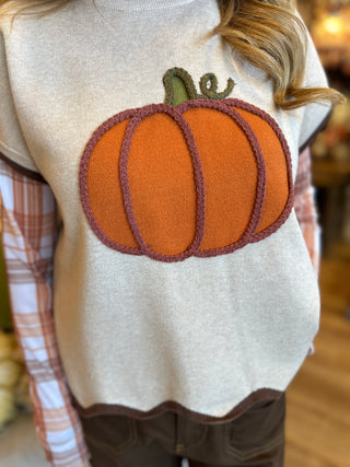 Taupe Pumpkin Sweater