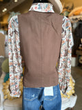 Black or Brown Fitted Vest