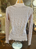 Lettuce Edge Lace Top in Ivory or Rose