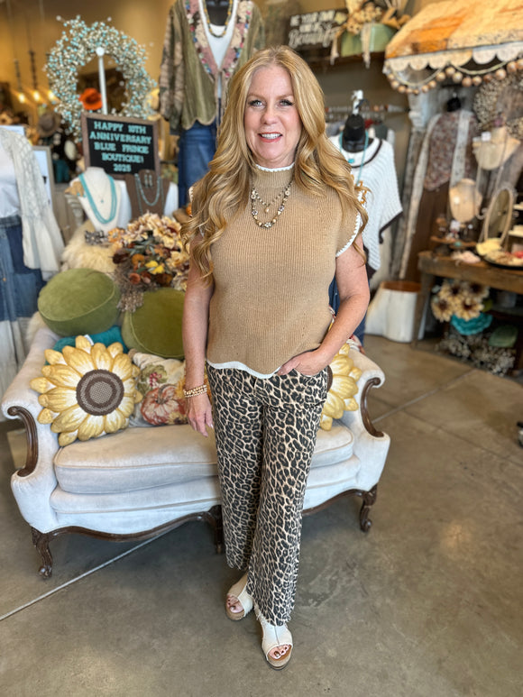 Vervet Leopard Print Jean