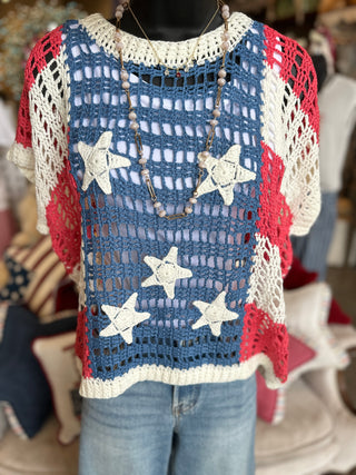 Knit Star and Stripe Sweater