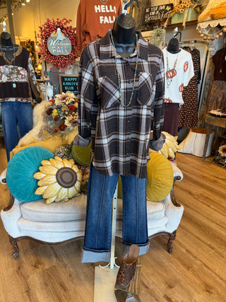 Brown Plaid Flannel