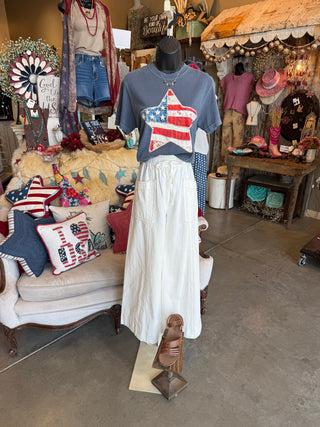 White Twill Pant