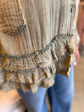 Ruffle Patchwork Jacket