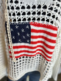 Flag Open Knit Sweater