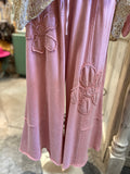 Almond or Rose Daisy Patch Pant