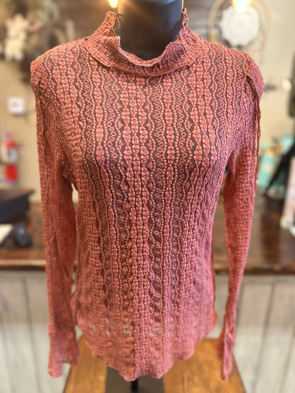 Cinnamon Lace Top