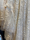 Natural Ruffle Lace Dress