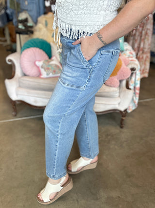 Risen Slouchy Patch Pocket Jean