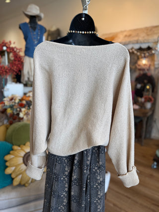 Natural Tapered Waist Sweater