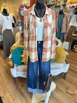 Rust Plaid Flannel