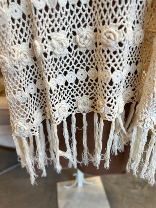 Natural Crochet Flower Duster
