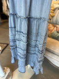 Cowgirlcore Denim Tiered Dress