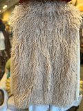 Tan Faux Curly Fur Vest