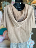 Latte Eyelet Hoodie