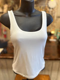 White or Beige Shell Tank Top