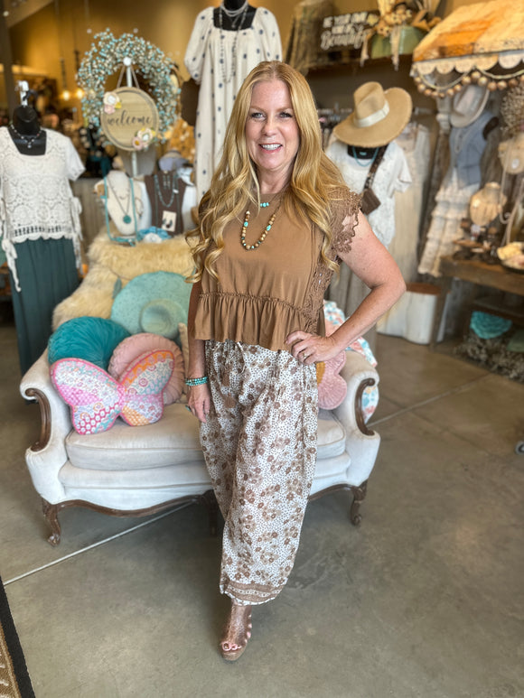 Floral Printed Harem Pants