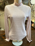 Ivory, Pink or Mocha Lettuce Edge Top