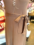 Brown Ribbed Dress