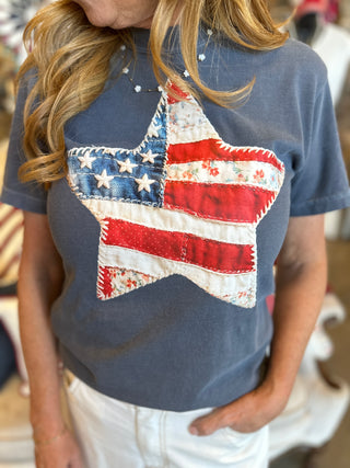 Patchwork Star Graphic Tee