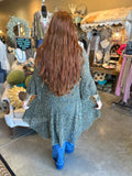 Olive Velvet Lace Duster