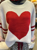 Ivory Heart Sweater