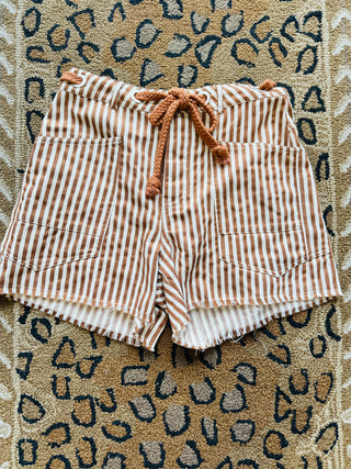 Caramel Striped Short