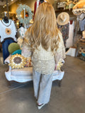 Floral Sheer Lace Top in Ivory, Olive or Mocha