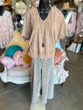 Latte Eyelet Hoodie