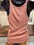 Clay or Oatmeal Thin Strapped Tank Top
