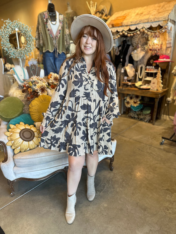 Natural Ash Mini Dress