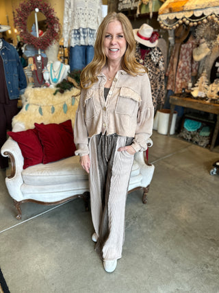 Chocolate Sweater Wide Leg Pant