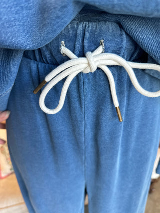 Denim Terry Knit Set