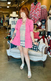 Pink Denim Tiered Mini Dress or Duster