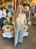 Floral Sheer Lace Top in Ivory, Olive or Mocha